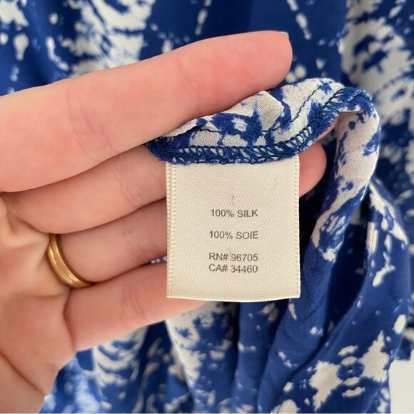 Rebecca Taylor Blue Batik Mini Dress - Picture 4 of 6